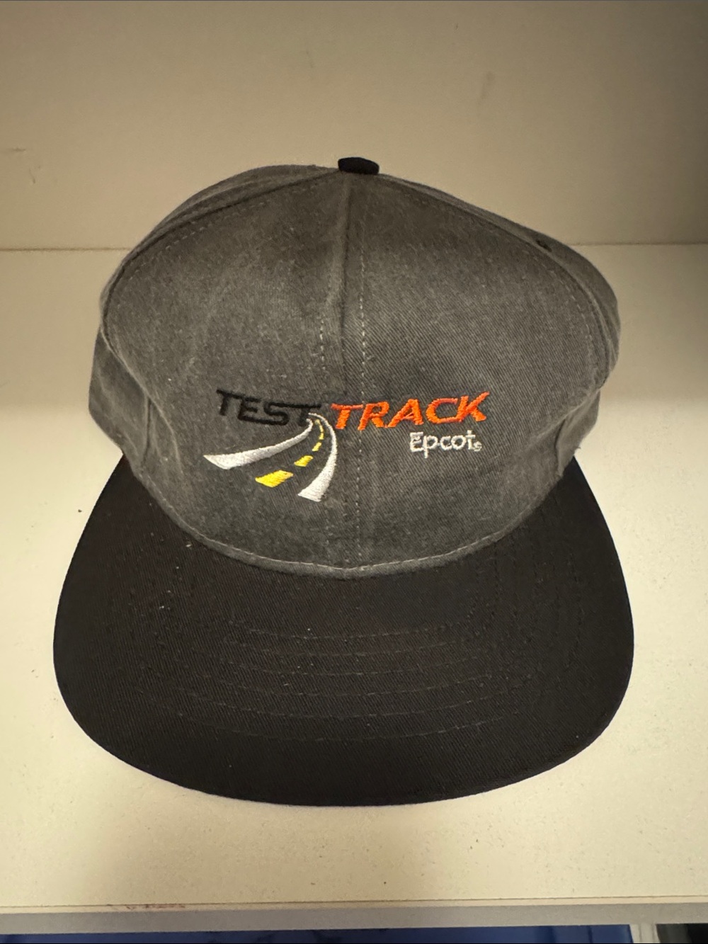 Disney Epcot Test Track Embroidered SnapBack cap